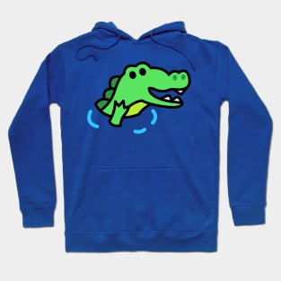Cute and Friendly Puddle Alligator Hoodie